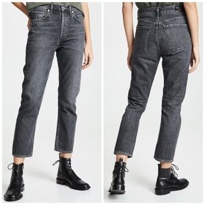 Citizens Of Humanity Charlotte High Rise Straight Leg Jeans Size 25 Whisper Gray
